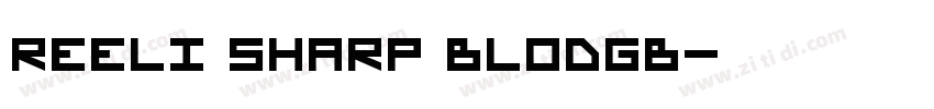 REElI Sharp BlodGB字体转换